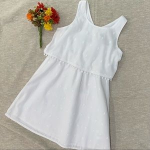 Old Navy Girls Small (6/7) White Cotton Sundress, perfect for Summer, EUC
